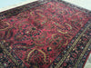 Load image into Gallery viewer, 9.2 x 12.1 Antique Persian Sarouk Mohajeran Quality Rug Rich Burgundy #F-6321