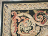 Load image into Gallery viewer, 8 x 10 Amazing Aubusson Flat Weave BLACK #F-6330