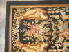 Load image into Gallery viewer, 8 x 10 French Aubusson Rug Flat Weave BLACK #F-6344