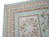 Load image into Gallery viewer, 8 x 10 French Aubusson Flat Weave Light Green #F-6356