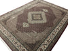 Load image into Gallery viewer, 8.3 x 11 NEW Handmade Wool and SIlk Mahi Tabriz Rug BURGUNDY #F-6385