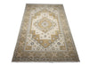 Load image into Gallery viewer, 6.3 x 9.5 New Serapi Rug Handmade Wool India NEUTRAL COLORS #R-52