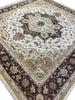 Load image into Gallery viewer, 14&#39; x 14&#39; SQUARE Beige Vegetable Dye Chobi Rug 12415