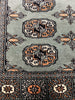 Load image into Gallery viewer, 3&#39; x 5&#39; Light Grayish GREEN Wool Bokhara Rug Handmade Pakistan #43971