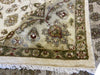 Load image into Gallery viewer, 7.11 x 10 QUALITY Natural Wool Agra Rug IVORY GREEN #F-6514