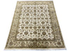 Load image into Gallery viewer, 7.11 x 10 QUALITY Natural Wool Agra Rug IVORY GREEN #F-6514