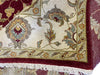 Load image into Gallery viewer, 8 x 10 QUALITY Agra RUG Natural Wool WINE BURGUNDY #F-6516