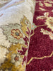 Load image into Gallery viewer, 8 x 10 QUALITY Agra RUG Natural Wool WINE BURGUNDY #F-6516