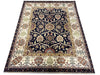 Load image into Gallery viewer, 8 x 10.3 QUALITY AGRA RUG William Morris BLACK #F-6517