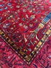 Load image into Gallery viewer, 4.10 x 5 Square Authentic 1900&#39;s Square Antique Persian Kashan Amazing Rug SILKY WOOL LOVE BIRDS POEM WRITING UNIQUE CARPET #F-6544