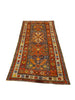 Load image into Gallery viewer, 4&#39; x 8&#39; Rust-Antique-Russian-Kazak-Runner-Light-Blue .jpg