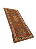 Load image into Gallery viewer, 4&#39; x 8&#39; Rust-Antique-Russian-Kazak-Runner-Light-Blue .jpg