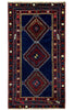 Load image into Gallery viewer, 4&#39; x 8&#39; Antique-Aegean-Blue-Russian-Kazak-Runner-Rug.jpg