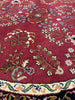 Load image into Gallery viewer, 7.9 x 7.9 ROUND Sarouk Rug Handmade India Wool Carpet #F-6586