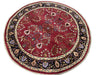 Load image into Gallery viewer, 7.9 x 7.9 ROUND Sarouk Rug Handmade India Wool Carpet #F-6586