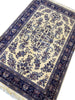 Load image into Gallery viewer, 6 x 9.6 New Sarouk Rug Handmade Wool Ivory Blue #F-6594