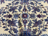 Load image into Gallery viewer, 6 x 9.6 New Sarouk Rug Handmade Wool Ivory Blue #F-6594