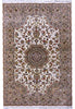 Load image into Gallery viewer, 6 x 9 Fine Quality Wool and Silk Handmade Sino Tabriz Rug #F-6623B