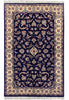 Load image into Gallery viewer, 4.7 x 7.3 Fine Handmade Wool Rug Royal Blue Pre-Owned #F-6625