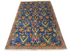 Load image into Gallery viewer, 6.2 x 9.6 Persian Tehran rug Handmade Wool BLUE #F-6629