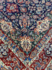 Load image into Gallery viewer, 6 x 9 Fine Wool and Silk Sino Tabriz Rug Dark Blue 240 KPSI #F-6631