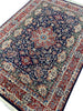 Load image into Gallery viewer, 6 x 9 Fine Wool and Silk Sino Tabriz Rug Dark Blue 240 KPSI #F-6631