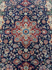 Load image into Gallery viewer, 6 x 9 Fine Wool and Silk Sino Tabriz Rug Dark Blue 240 KPSI #F-6631