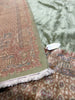 Load image into Gallery viewer, 9.8 x 17.3 Sage Green Signed Persian Kerman Rug 22042