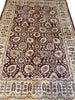 Load image into Gallery viewer, 5.6 x 7.8 Quality Handmade Agra Rug BURGUNDY #PIX-6074