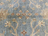 Load image into Gallery viewer, 6.1 x 9.0 New Oushak Rug Handmade Soft Wool Light Blue #F-6633