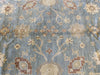 Load image into Gallery viewer, 6.1 x 9.0 New Oushak Rug Handmade Soft Wool Light Blue #F-6633