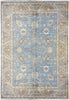 Load image into Gallery viewer, 6.1 x 9.0 New Oushak Rug Handmade Soft Wool Light Blue #F-6633