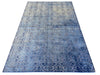 Load image into Gallery viewer, 6.1 x 9.0 ROYAL BLUE Contemporary Handmade Rug Bamboo Silk #F-6636