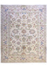 Load image into Gallery viewer, 10.9 x 13.3 New Oushak Handmade Rug Natural Soft Wool #PIX-20398