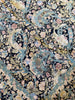 Load image into Gallery viewer, 9.0 x 12.0 Fine Weave Rug New Handmade English Garden Midnight Black Blue #F-6643