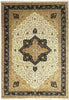 Load image into Gallery viewer, 12.5 x 18 Large Ivory Silk &amp; Wool Tabriz Rug 5844