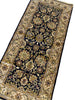 Load image into Gallery viewer, 2.8 x 6 Black Indian Style Hand-knotted Runner Rug 14458