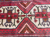 Load image into Gallery viewer, 2.10 x 4.3 Coral Afghan Handmade Wool Pile Tribal Rug 19754