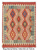 Load image into Gallery viewer, 5&#39; x 6&#39;-Multi-Color-Flat-Weave-Wool-Vegetable-Kilim-Handmade-Rug.jpg