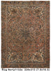 Load image into Gallery viewer, 7.5 x 10.3 Vintage Persian Heriz Handmade Rug Faded Rust Low Pile #P1132