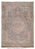 Load image into Gallery viewer, 8.5 x 12.0 Vintage Persian Tabriz Rug FADE GRAY BROWN #P-1186