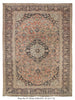 Load image into Gallery viewer, 8.2 x 11.3 OLD Persian Kashan Semi-Antique Rug SOFT CORAL #P-1204