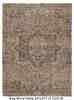 Load image into Gallery viewer, 7.7 x 10.5 Vintage Persian Heriz rug Faded Low Pile #P1232