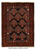 Load image into Gallery viewer, 2.11 x 4.3 BLACK TRIBAL RUG #P1269