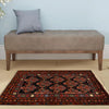 Load image into Gallery viewer, 2.11 x 4.3 BLACK TRIBAL RUG #P1269