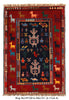 Load image into Gallery viewer, 2.11 x 4.4 Dog animal Motif Tribal Wool rug #P1281