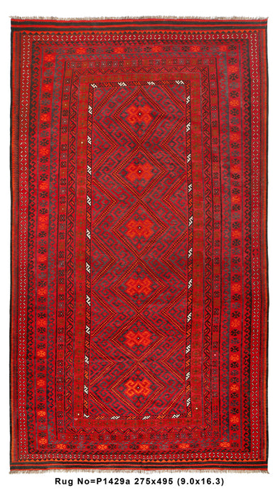 9' x 16'-Oversize-Kilim-Rug-Flat-weave-Wool-Afghan.jpg