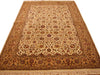 Load image into Gallery viewer, 5.10 x 9 Silk &amp; Wool Sino Tabriz Quality Handmade Rug Ivory Tan #PIX-13831