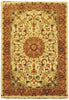 Load image into Gallery viewer, 5&#39; x 8&#39; Rare Wool &amp; Silk Ivory Persian Tabriz Rug 14824