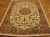 Load image into Gallery viewer, 5&#39; x 8&#39; Rare Wool &amp; Silk Ivory Persian Tabriz Rug 14824